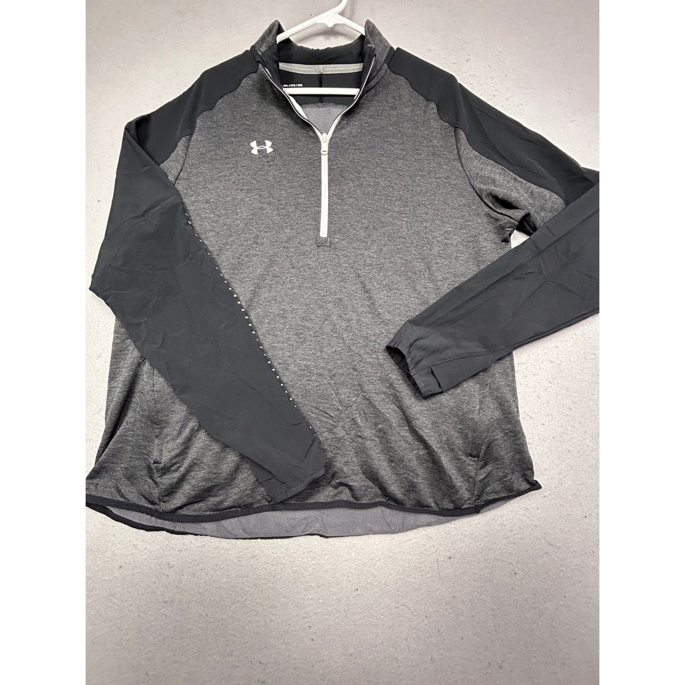 Under Armour Pullover 100% Polyester Charcoal Black 3XL Mens